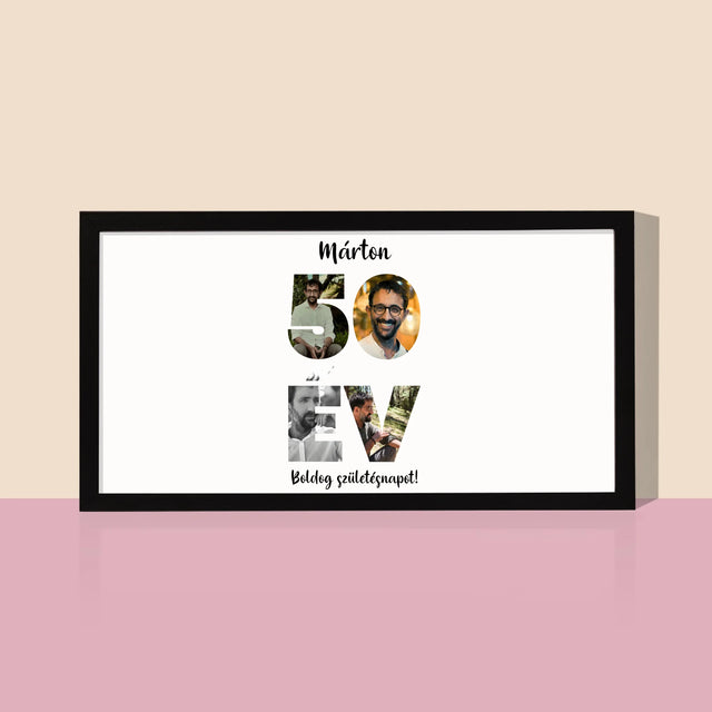 Szó Fotókból: 50 Év A Képeidből - Keretes Nyomtatott Kép 20X40