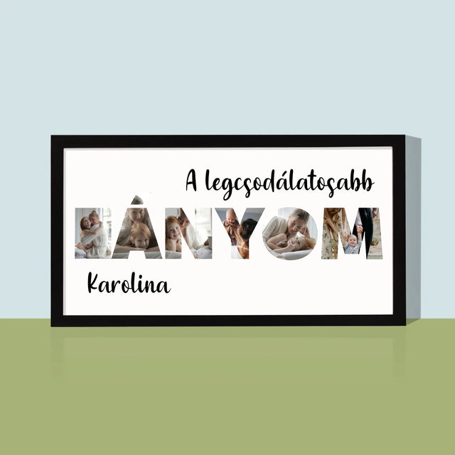 Szó Fotókból: Lányom A Képeidből - Keretes Nyomtatott Kép 20X40
