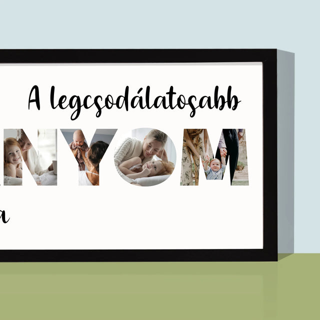 Szó Fotókból: Lányom A Képeidből - Keretes Nyomtatott Kép 20X40