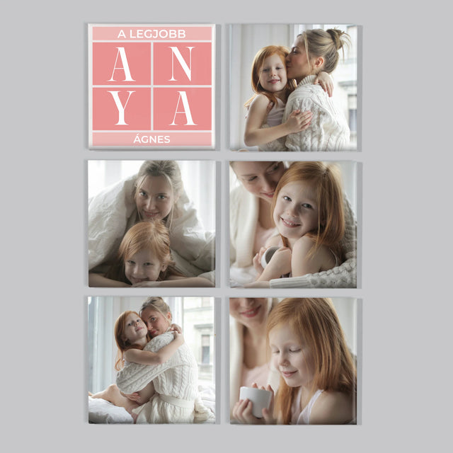 Fotókollázs: A Legjobb Anya Kollázs - Mágneskészlet