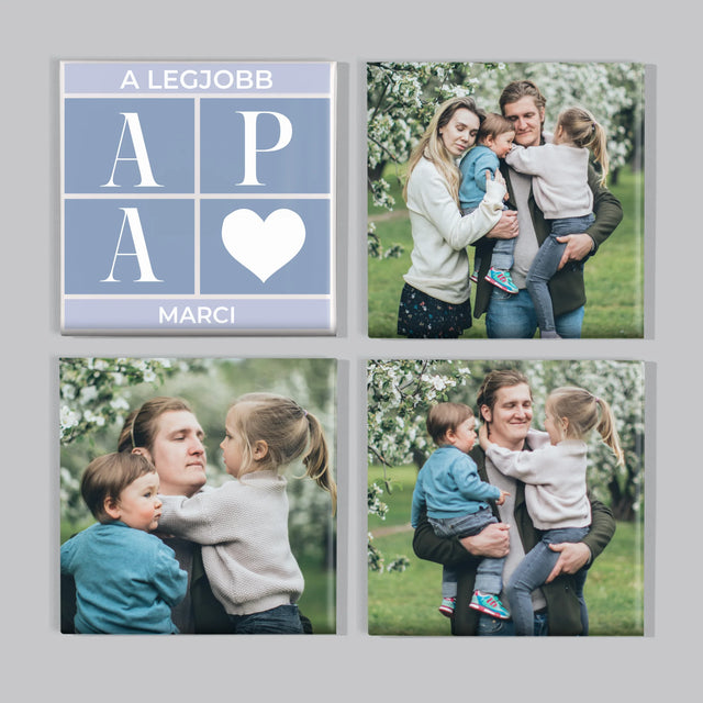 Fotókollázs: Legjobb Apa Kollázs - Mágneskészlet