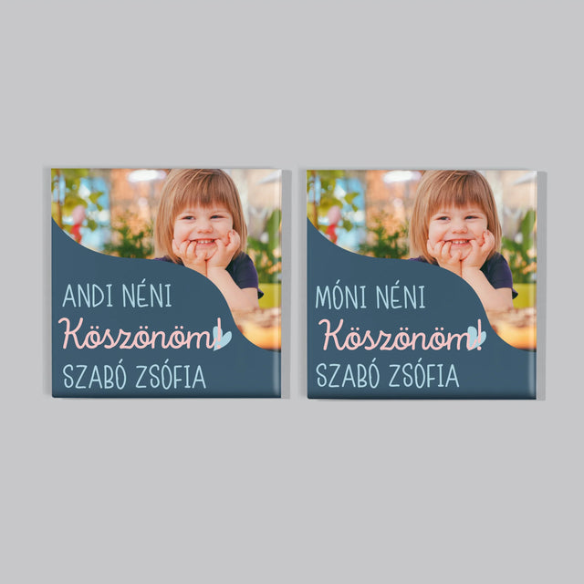 Fotó És Felirat: Emléktárgy Ovónéninek - Mágneskészlet