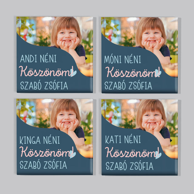 Fotó És Felirat: Emléktárgy Ovónéninek - Mágneskészlet