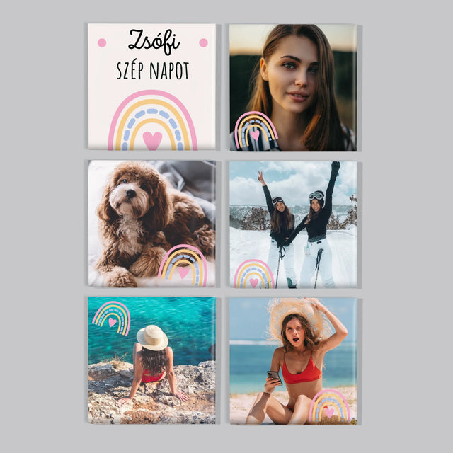 Fotókollázs: Szép Napot - Mágneskészlet