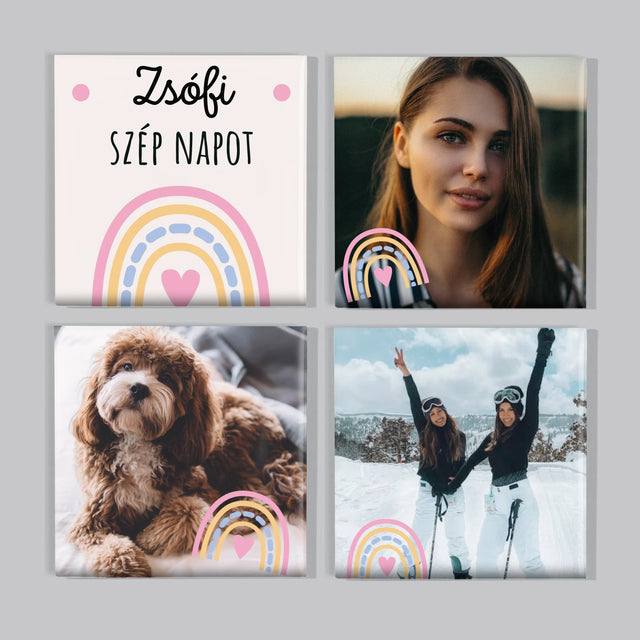 Fotókollázs: Szép Napot - Mágneskészlet