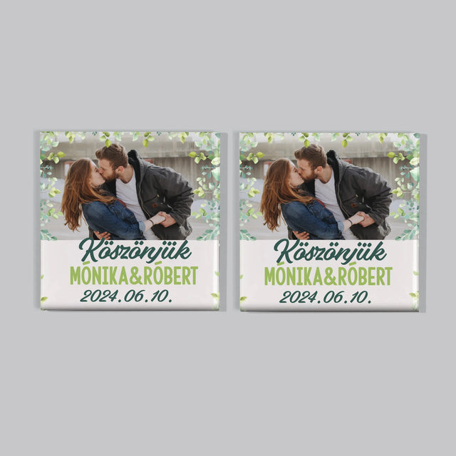 Fotó És Felirat: Esküvői Köszönetnyilvánítás - Mágneskészlet