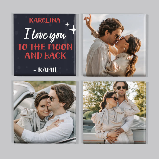 Fotókollázs: To The Moon And Back - Mágneskészlet