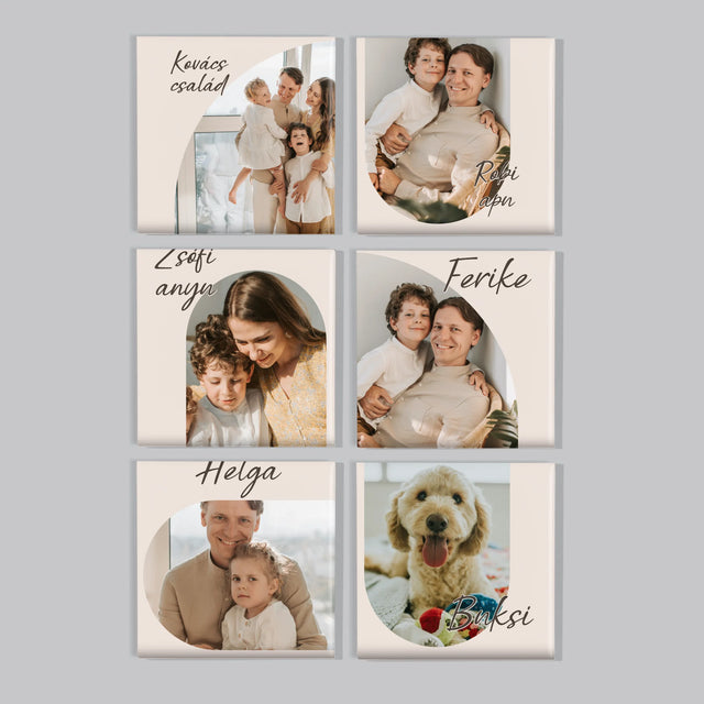 Fotó És Felirat: Fényképek A Családról - Mágneskészlet
