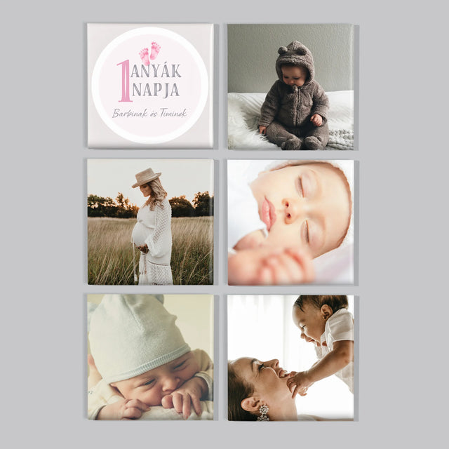 Fotókollázs: Első Anyák Napja - Mágneskészlet