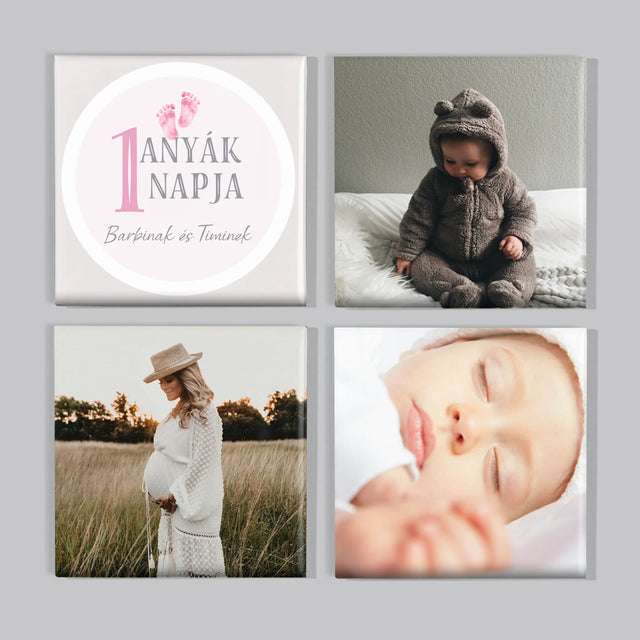 Fotókollázs: Első Anyák Napja - Mágneskészlet