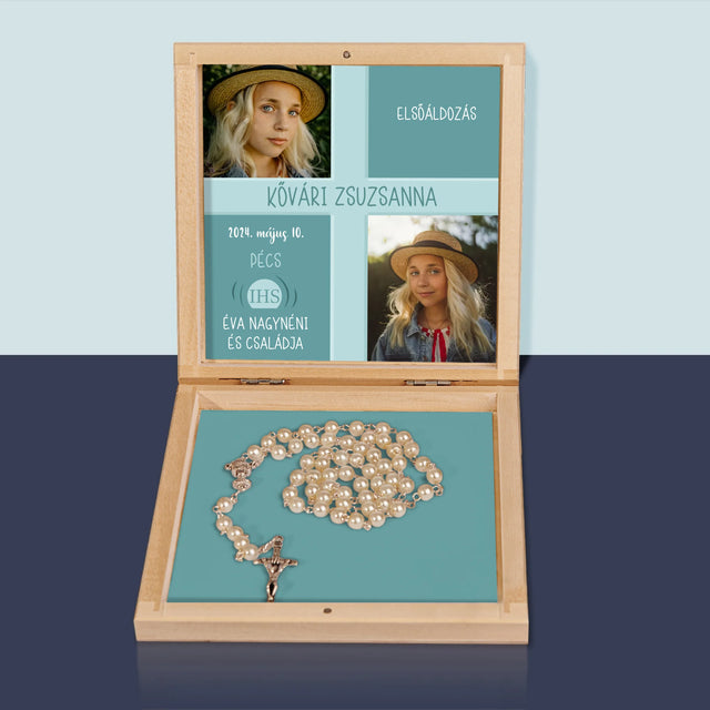 Fotókollázs: Elsőáldozás - Rózsafüzér