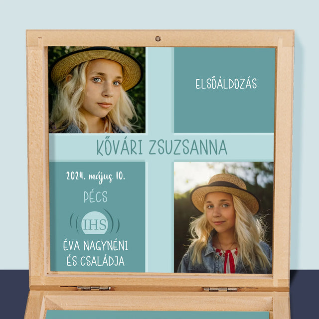 Fotókollázs: Elsőáldozás - Rózsafüzér