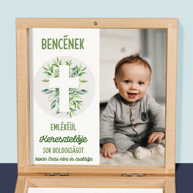 Fotó És Felirat: Keresztelő Levélkék - Rózsafüzér