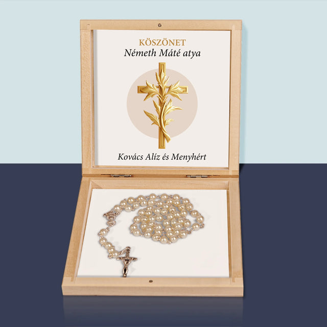 Név És Aláírás: Köszönet Papnak - Rózsafüzér