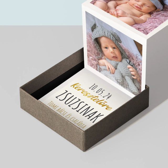 Fotókollázs: Keresztelő Kereszt - Harmonika Fotókészlet