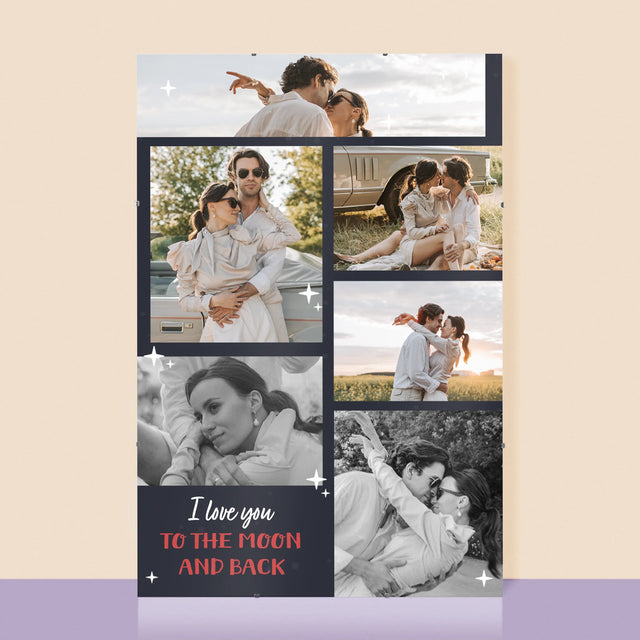 Fotókollázs: To The Moon And Back - Plakát