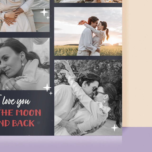 Fotókollázs: To The Moon And Back - Plakát