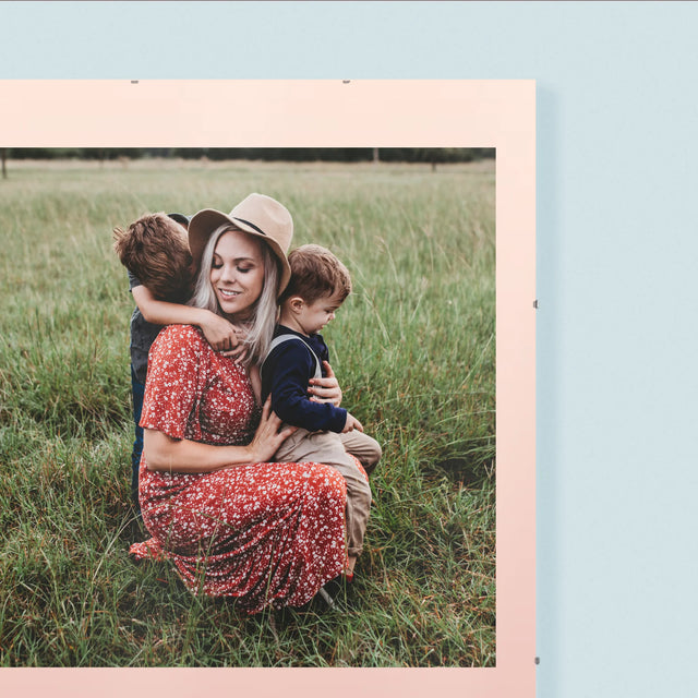 Fotó És Felirat: Szeretünk Anyu - Plakát