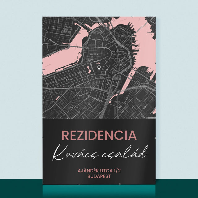 Városi Térkép: Várostérkép: Rezidencia - Plakát