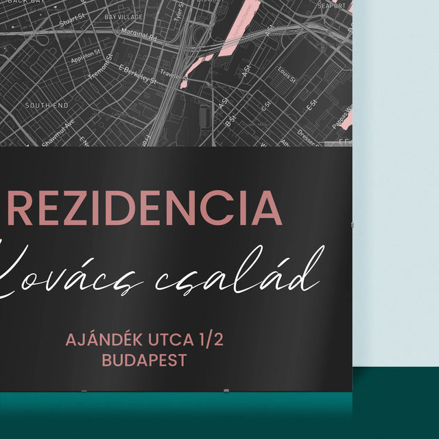 Városi Térkép: Várostérkép: Rezidencia - Plakát