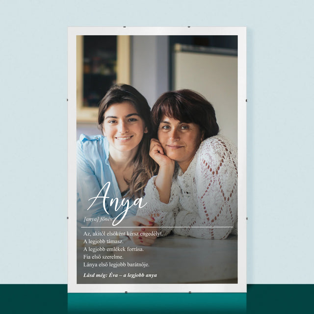 Fotó És Felirat: Anya, Fogalom - Plakát