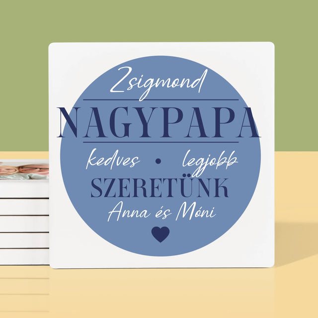 Fotókollázs: Szeretett Nagypapa - Poháralátét