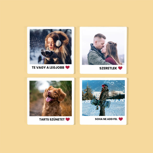 Fotó És Felirat: Pozitív Gondolatok - Poháralátét