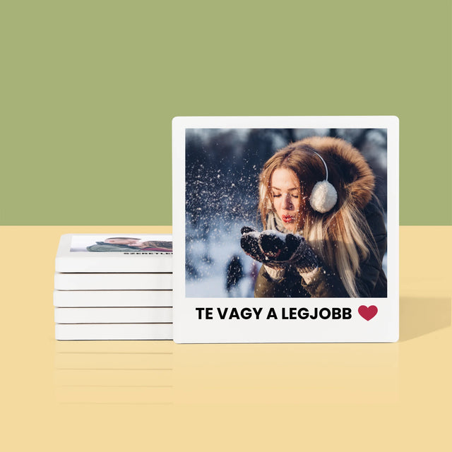 Fotó És Felirat: Pozitív Gondolatok - Poháralátét