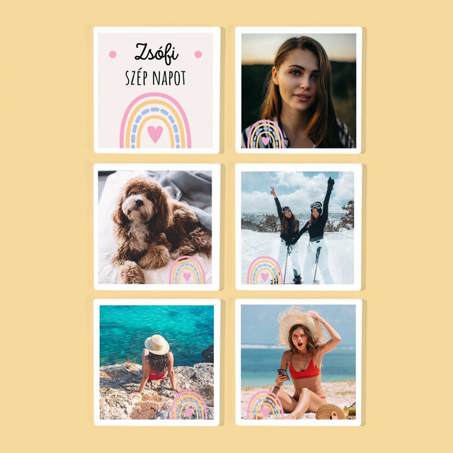 Fotókollázs: Szép Napot - Poháralátét