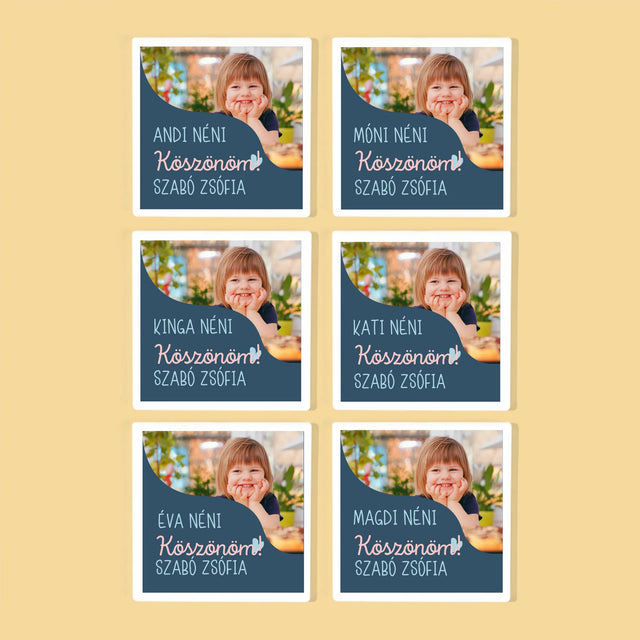 Fotó És Felirat: Emléktárgy Ovónéninek - Poháralátét