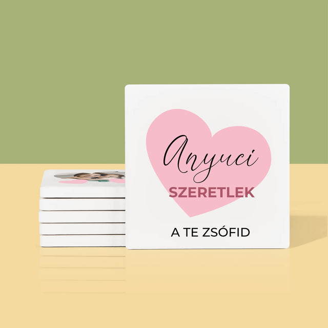 Fotókollázs: Anyuci - Poháralátét