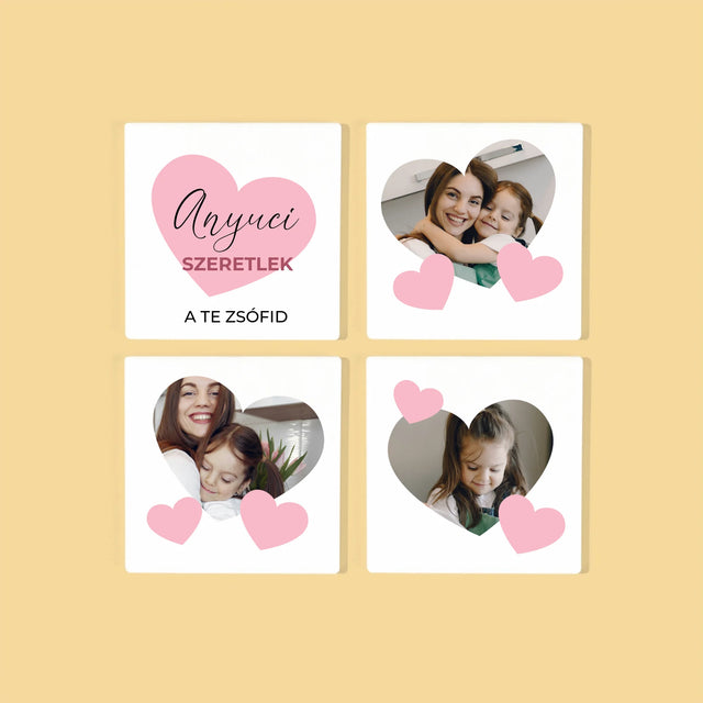 Fotókollázs: Anyuci - Poháralátét