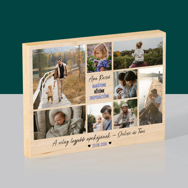 Fotókollázs: Apa Barát - Nyomtatás Fára