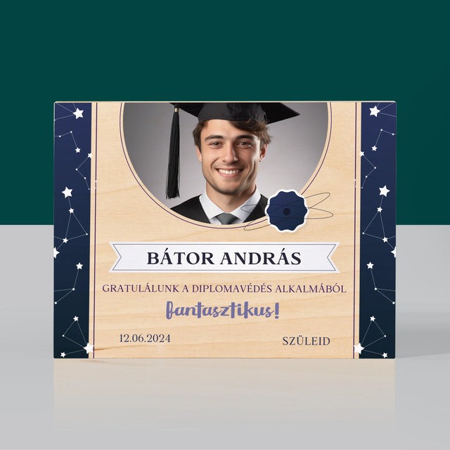 Fotó És Felirat: Gratulálunk A Diplomavédés Alkalmából - Nyomtatás Fára