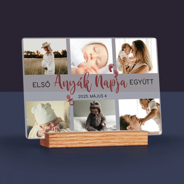 Fotókollázs: Első Anyák Napja - Akrilüvegre Nyomtatott Kép