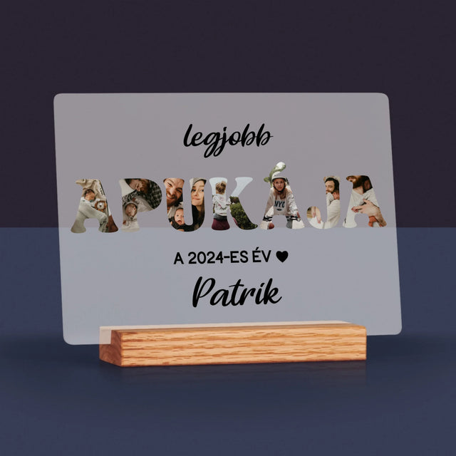 Szó Fotókból: Az Év Legjobb Apukája - Akrilüvegre Nyomtatott Kép