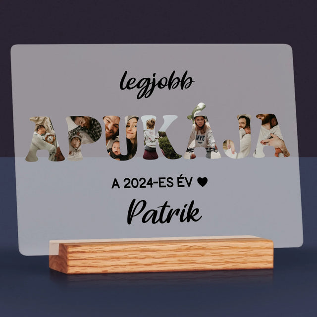 Szó Fotókból: Az Év Legjobb Apukája - Akrilüvegre Nyomtatott Kép