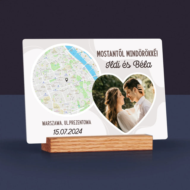 Városi Térkép: Mostantól Mindörökké - Akrilüvegre Nyomtatott Kép