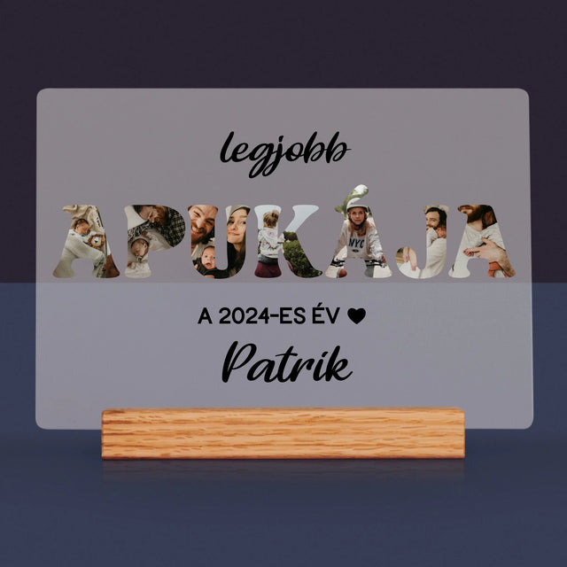 Szó Fotókból: Az Év Legjobb Apukája - Akrilüvegre Nyomtatott Kép