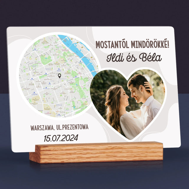 Városi Térkép: Mostantól Mindörökké - Akrilüvegre Nyomtatott Kép