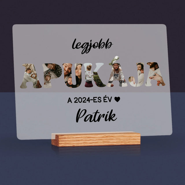 Szó Fotókból: Az Év Legjobb Apukája - Akrilüvegre Nyomtatott Kép