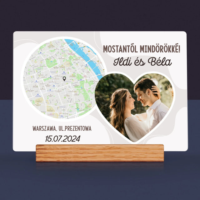 Városi Térkép: Mostantól Mindörökké - Akrilüvegre Nyomtatott Kép