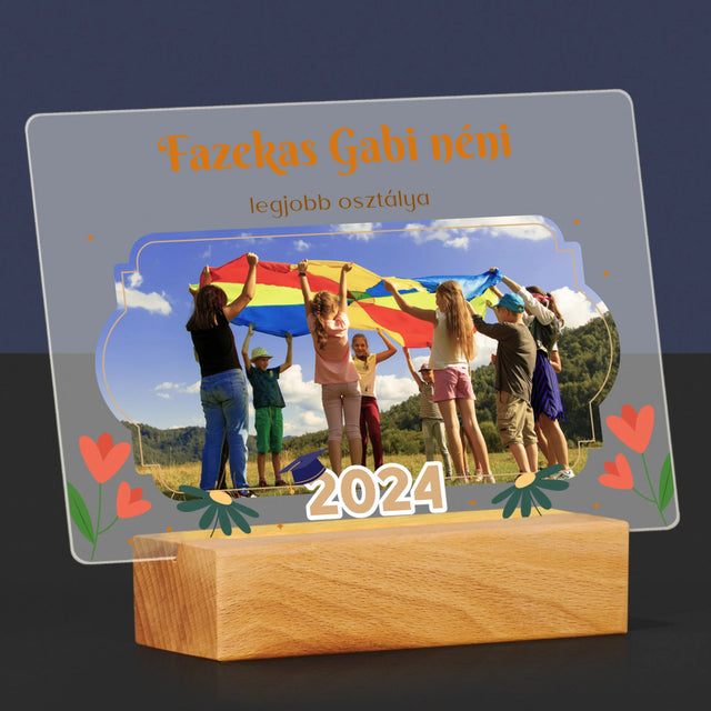 Fotó És Felirat: A Legjobb Osztály - Akrilüvegre Nyomtatott Kép