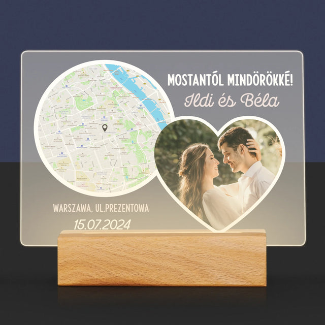 Városi Térkép: Mostantól Mindörökké - Akrilüvegre Nyomtatott Kép