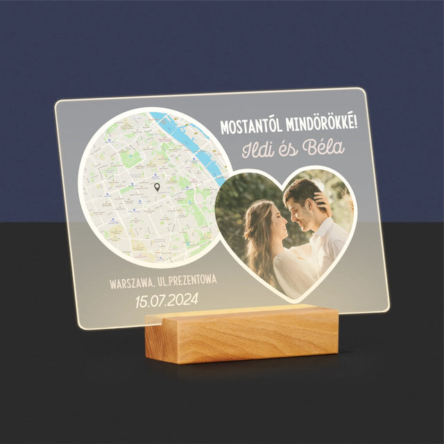 Városi Térkép: Mostantól Mindörökké - Akrilüvegre Nyomtatott Kép