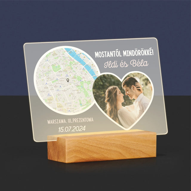 Városi Térkép: Mostantól Mindörökké - Akrilüvegre Nyomtatott Kép