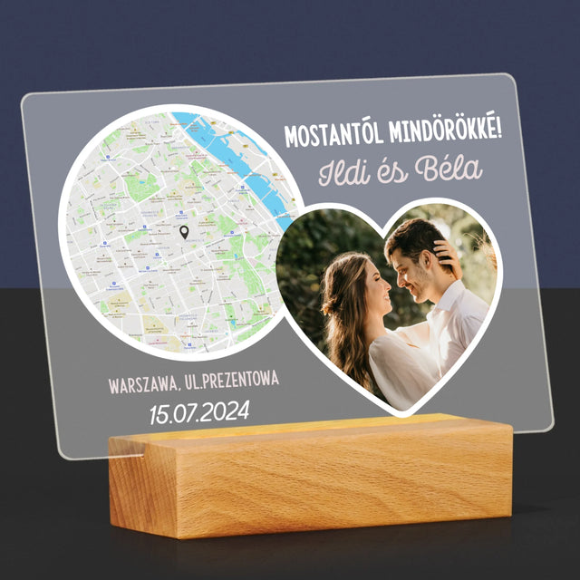 Városi Térkép: Mostantól Mindörökké - Akrilüvegre Nyomtatott Kép