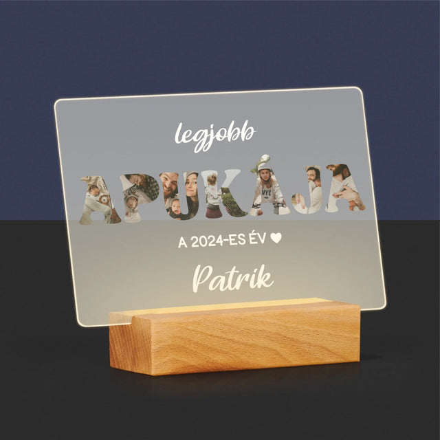 Szó Fotókból: Az Év Legjobb Apukája - Akrilüvegre Nyomtatott Kép