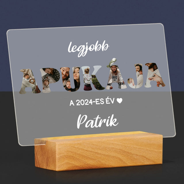 Szó Fotókból: Az Év Legjobb Apukája - Akrilüvegre Nyomtatott Kép