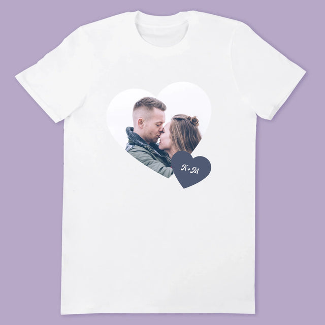 Fotókollázs: Iniciálék, Szívek - Pólók Párnak